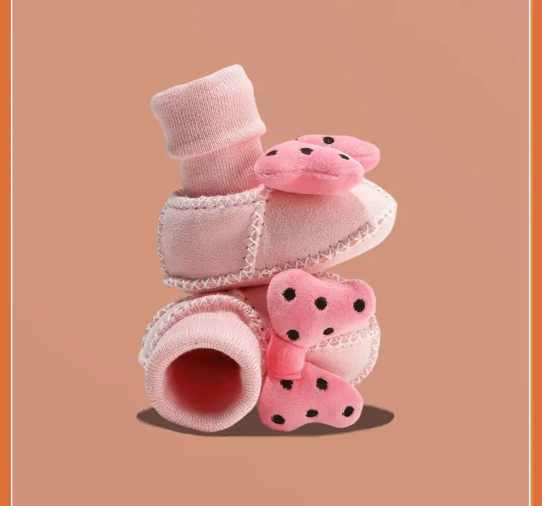 Warm Fleece Lined Newborn Baby Shoes 3 Pair — feature 44