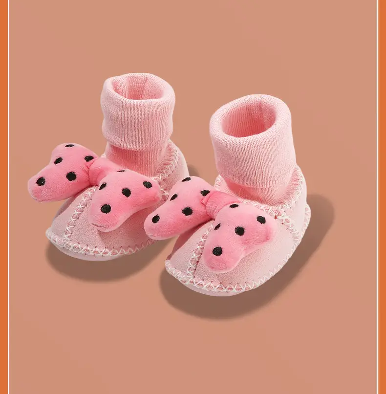 Warm Fleece Lined Newborn Baby Shoes 3 Pair — feature 45