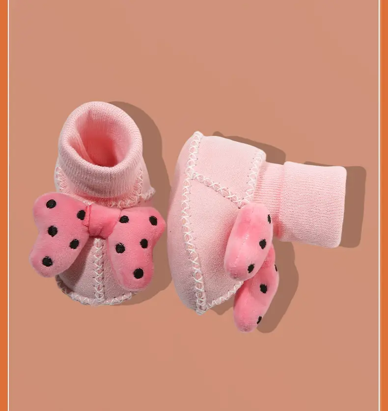 Warm Fleece Lined Newborn Baby Shoes 3 Pair — feature 46