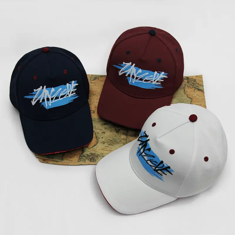 Customized Digital Print Baseball Cap Large Head Navy Blue - Image 4
