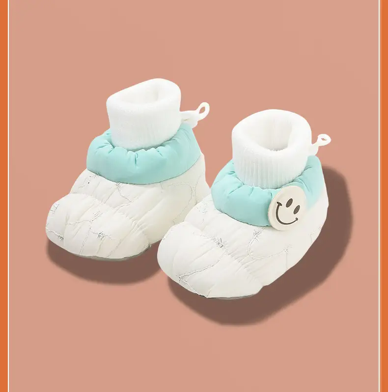 Winter Newborn Baby Shoes and Socks, Infant Girls' Shoes, Newborn Shoes, Warm Cotton Shoes, Fleece-Lined Soft Soles, Autumn and Winter — feature 27