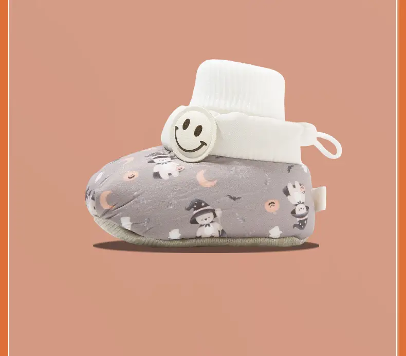 Winter Newborn Baby Shoes and Socks, Infant Girls' Shoes, Newborn Shoes, Warm Cotton Shoes, Fleece-Lined Soft Soles, Autumn and Winter — feature 29