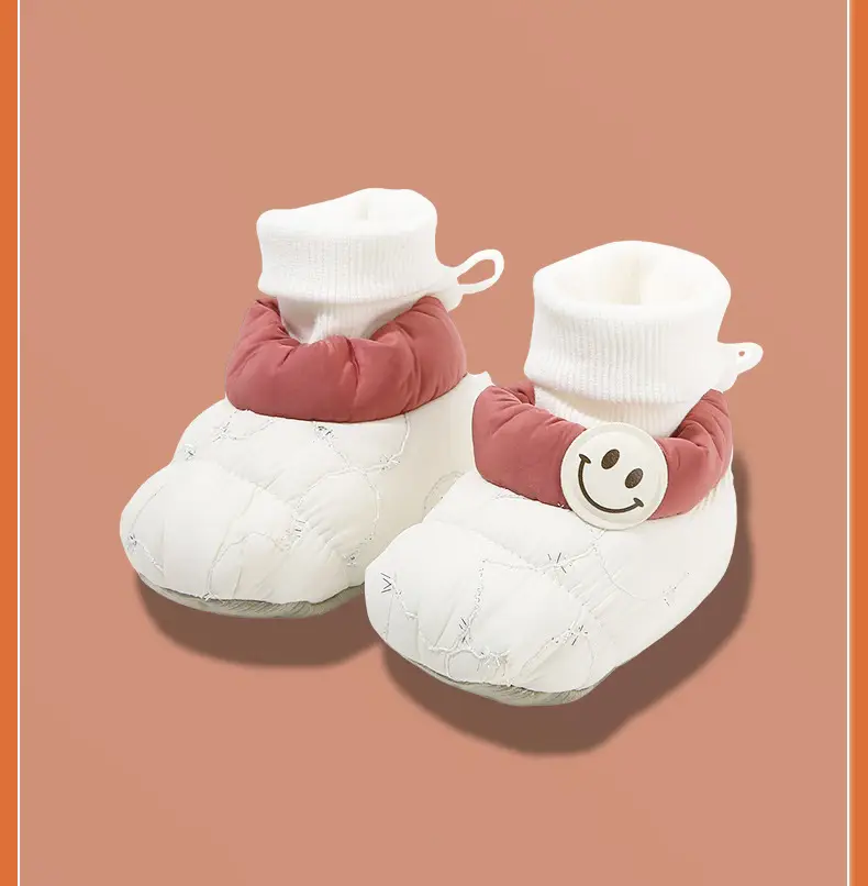 Winter Newborn Baby Shoes and Socks, Infant Girls' Shoes, Newborn Shoes, Warm Cotton Shoes, Fleece-Lined Soft Soles, Autumn and Winter — feature 33