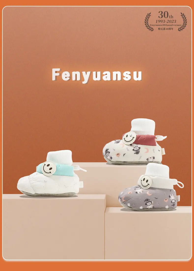 Winter Newborn Baby Shoes and Socks, Infant Girls' Shoes, Newborn Shoes, Warm Cotton Shoes, Fleece-Lined Soft Soles, Autumn and Winter — feature 7