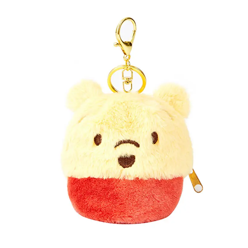 Winnie the Pooh Keychain with Red Bottom & Gold Keychain Ring - Image 3