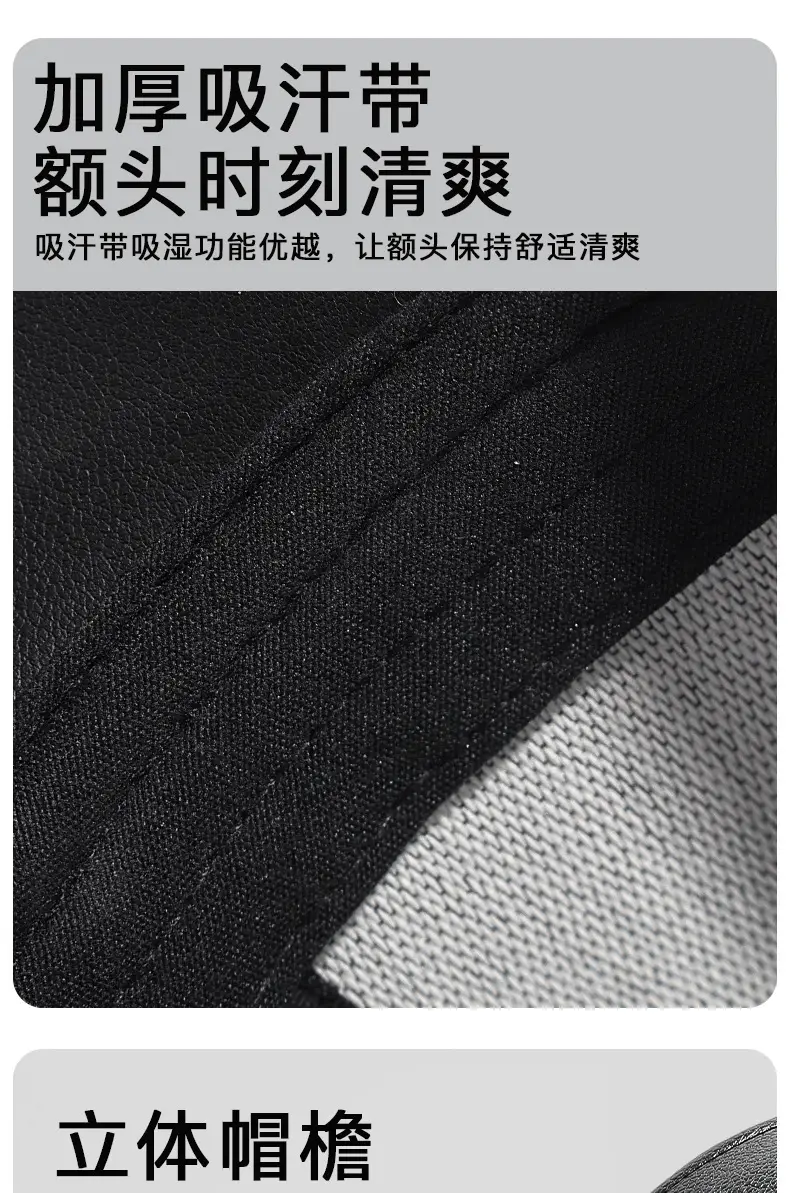 Black Fleece Lined Baseball Cap for Men Middle Age Elderly — feature 7