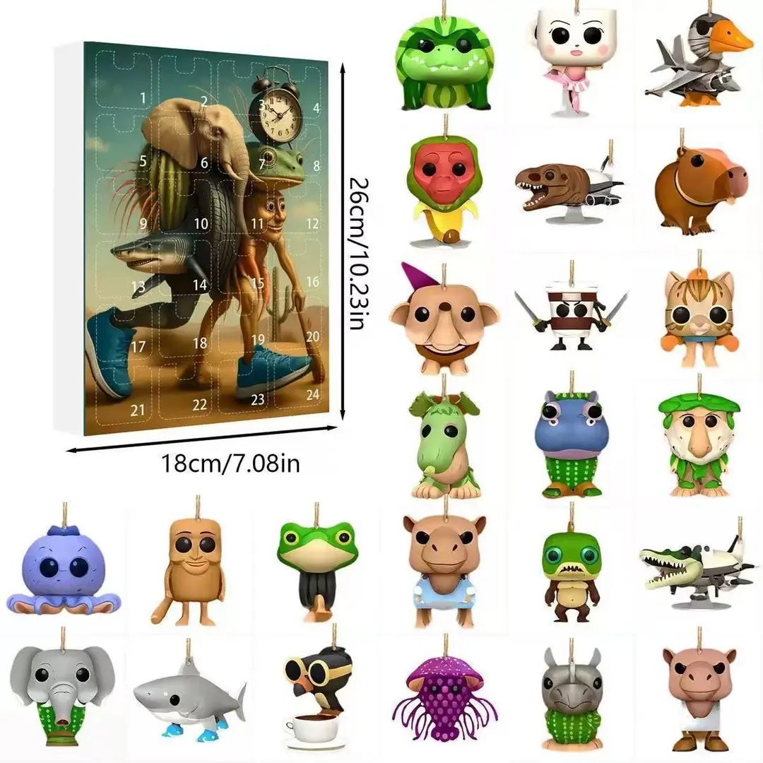 2026 Cross-Border Hot-Selling New Products Multi-Series Countdown Calendar Blind Box Decorative Flat Acrylic Pendant Gift — feature 1