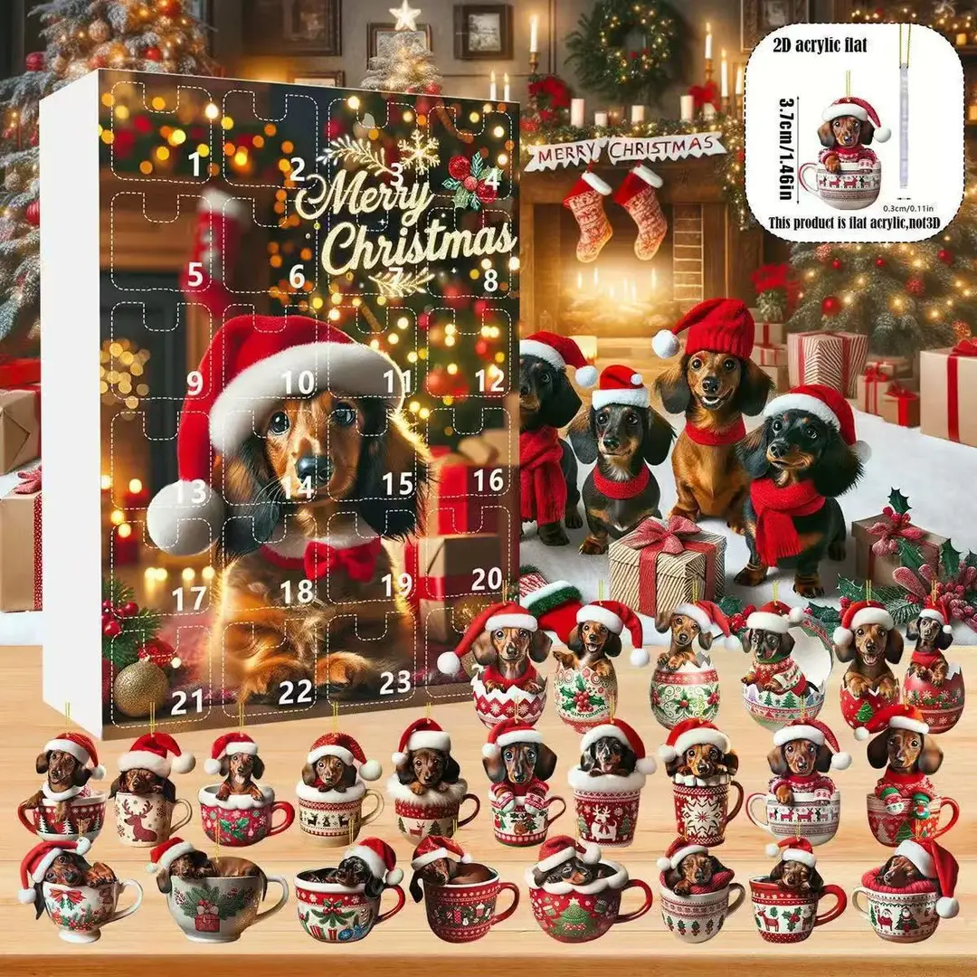2026 Cross-Border Hot-Selling New Products Multi-Series Countdown Calendar Blind Box Decorative Flat Acrylic Pendant Gift — feature 13