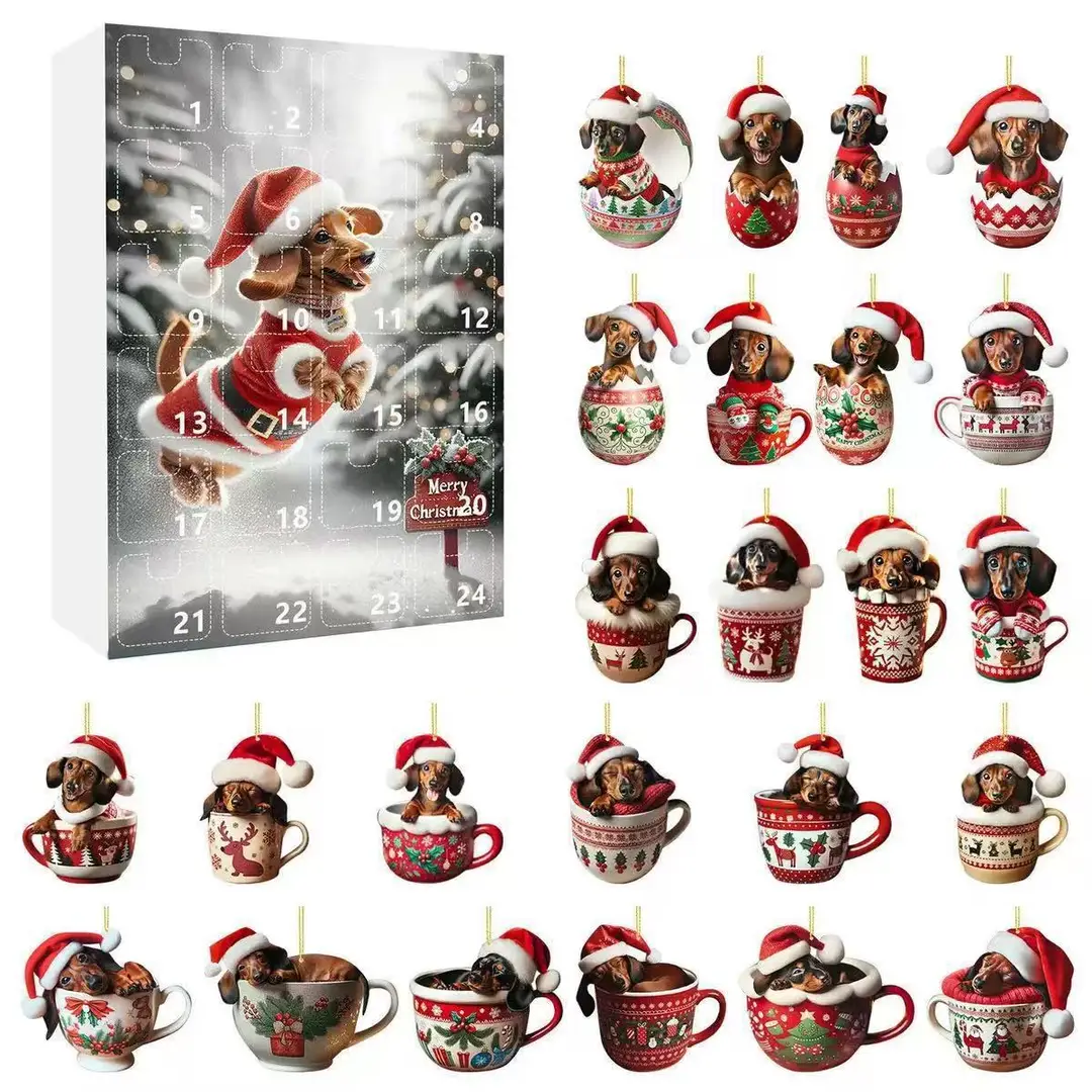 2026 Cross-Border Hot-Selling New Products Multi-Series Countdown Calendar Blind Box Decorative Flat Acrylic Pendant Gift — feature 15