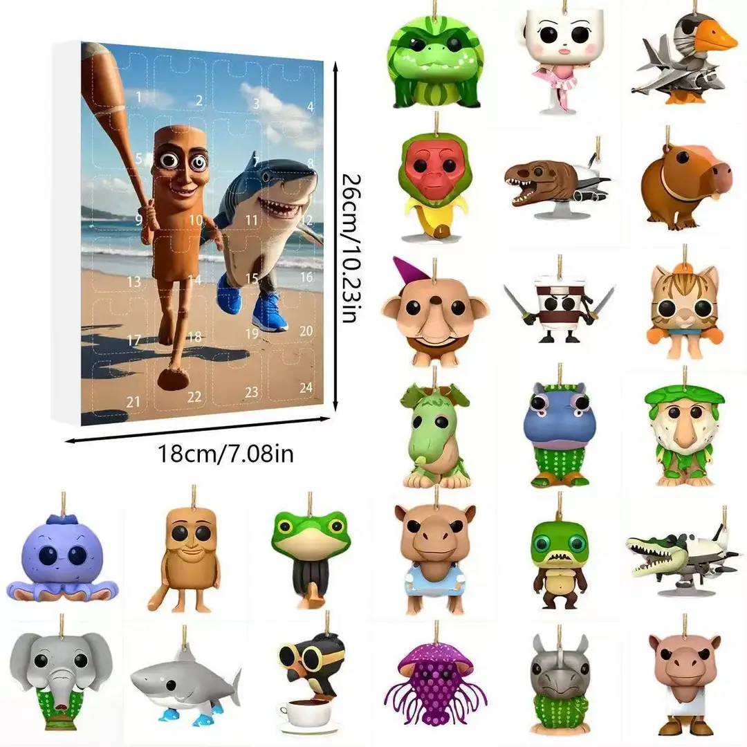 2026 Cross-Border Hot-Selling New Products Multi-Series Countdown Calendar Blind Box Decorative Flat Acrylic Pendant Gift — feature 19