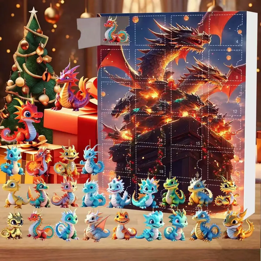 2026 Cross-Border Hot-Selling New Products Multi-Series Countdown Calendar Blind Box Decorative Flat Acrylic Pendant Gift — feature 2