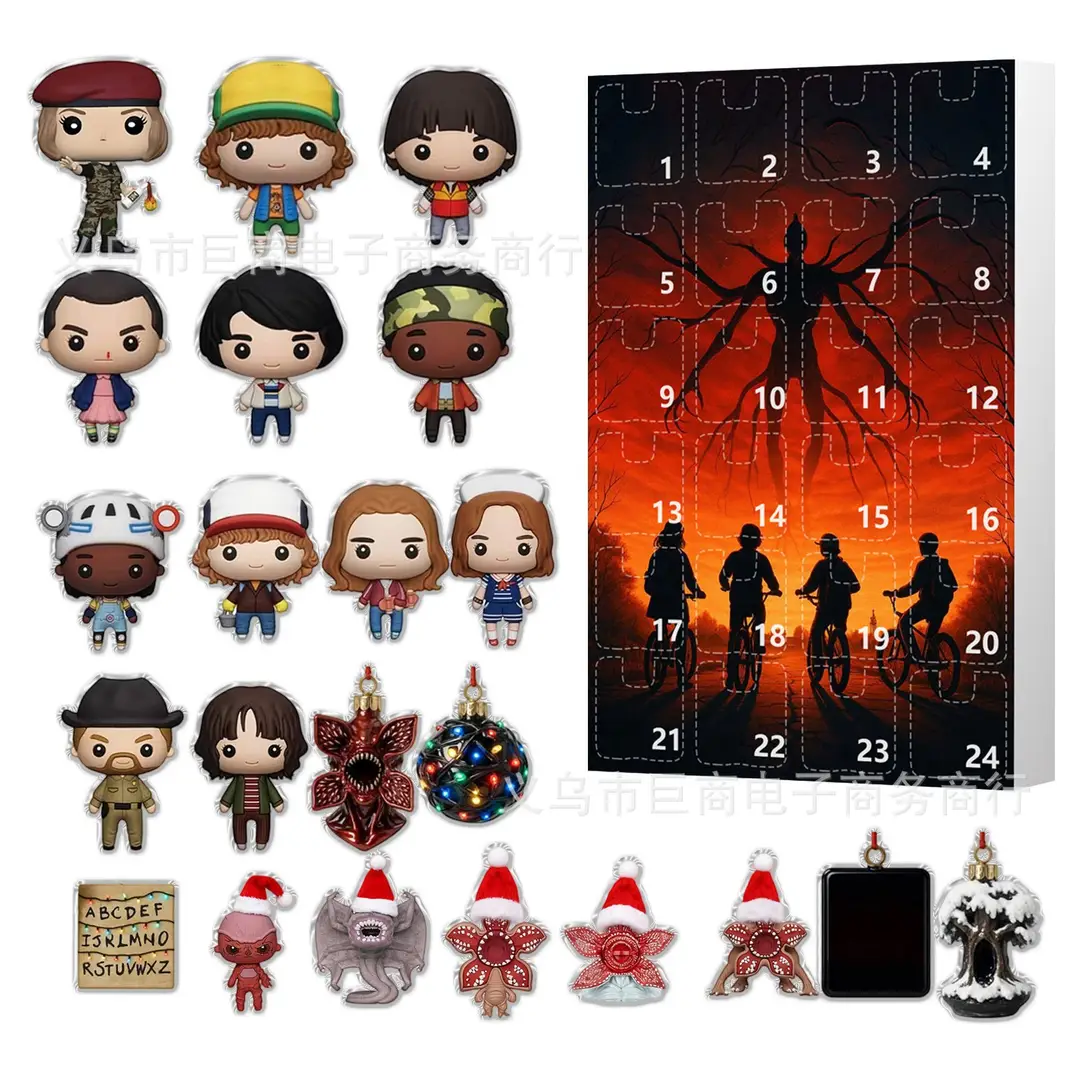 2026 Cross-Border Hot-Selling New Products Multi-Series Countdown Calendar Blind Box Decorative Flat Acrylic Pendant Gift