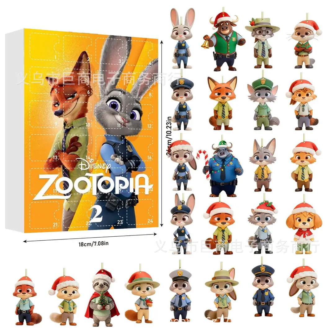 2026 Cross-Border Hot-Selling New Products Multi-Series Countdown Calendar Blind Box Decorative Flat Acrylic Pendant Gift