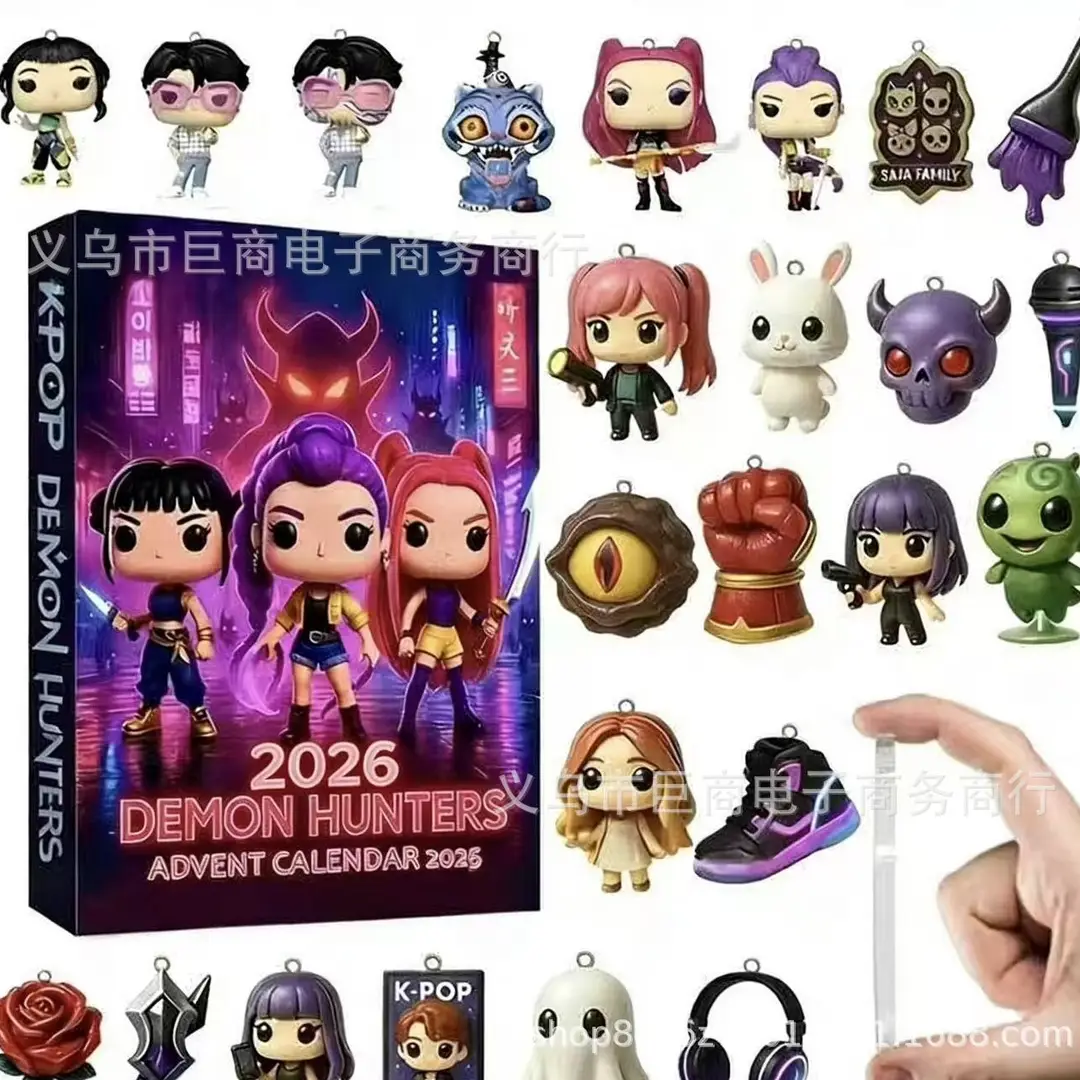 2026 Cross-Border Hot-Selling New Products Multi-Series Countdown Calendar Blind Box Decorative Flat Acrylic Pendant Gift