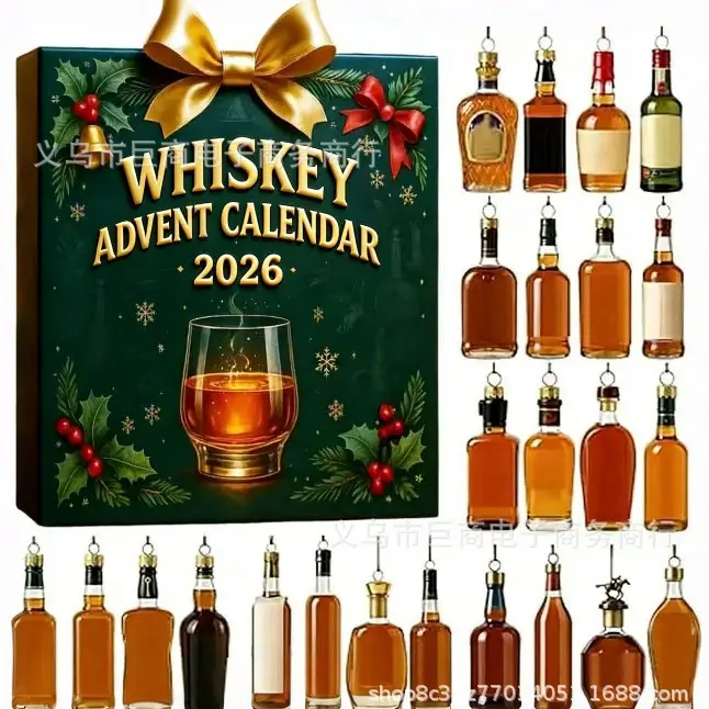 2026 Cross-Border Hot-Selling New Products Multi-Series Countdown Calendar Blind Box Decorative Flat Acrylic Pendant Gift