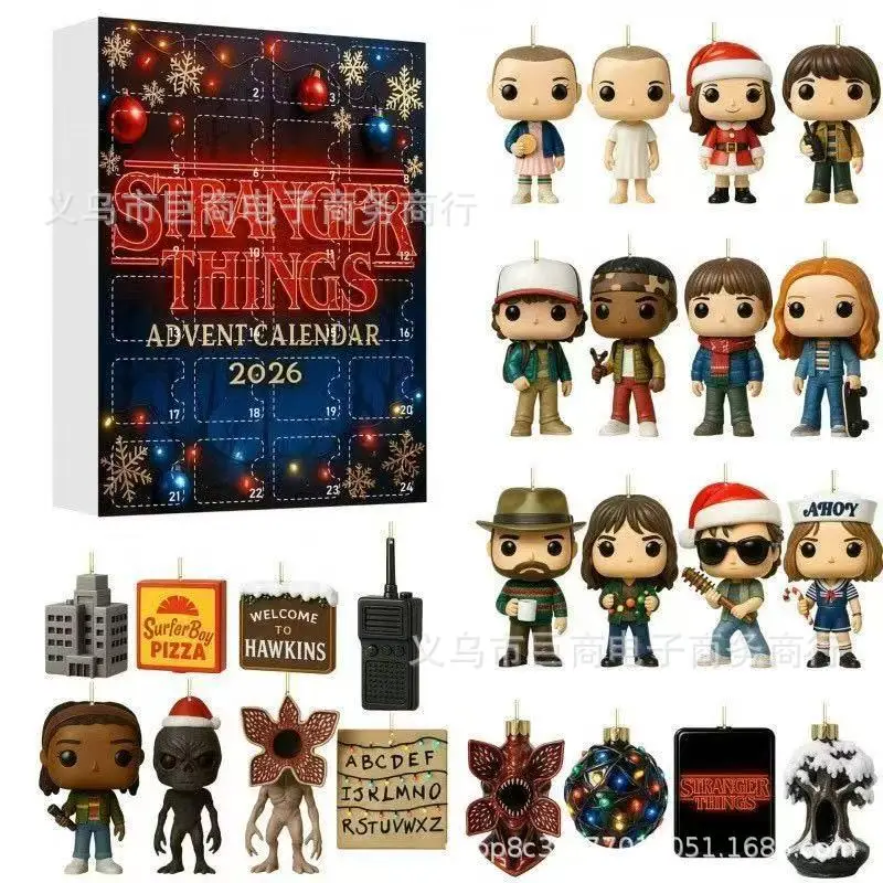 2026 Cross-Border Hot-Selling New Products Multi-Series Countdown Calendar Blind Box Decorative Flat Acrylic Pendant Gift