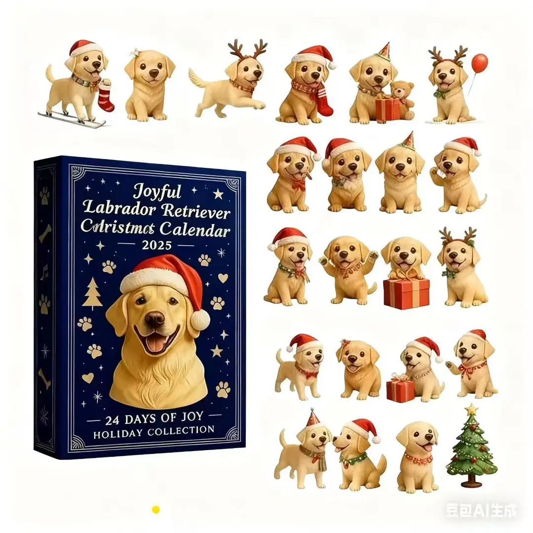 2026 Cross-Border Hot-Selling New Products Multi-Series Countdown Calendar Blind Box Decorative Flat Acrylic Pendant Gift