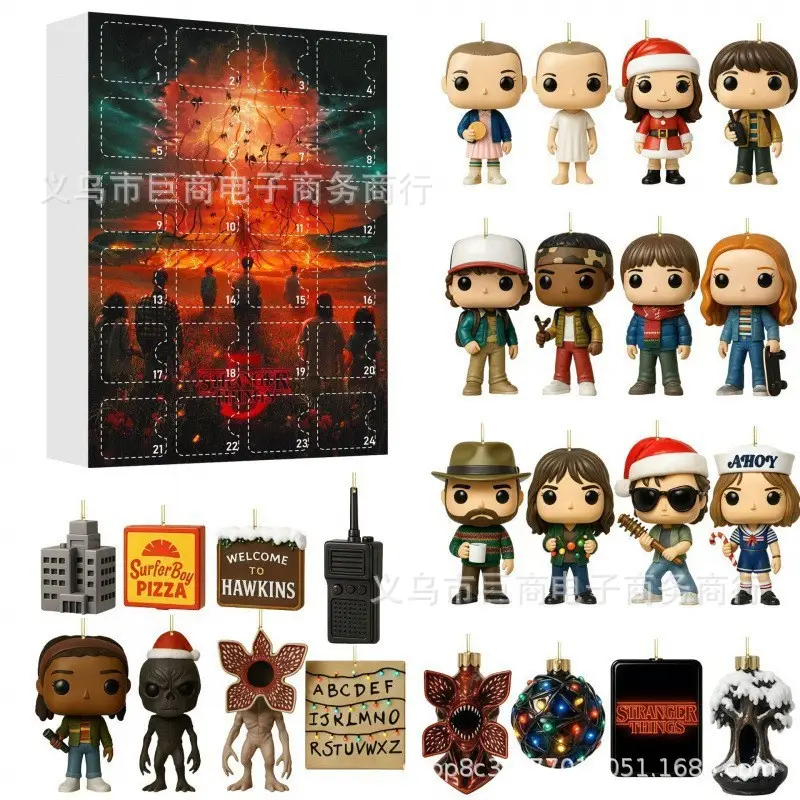 2026 Cross-Border Hot-Selling New Products Multi-Series Countdown Calendar Blind Box Decorative Flat Acrylic Pendant Gift