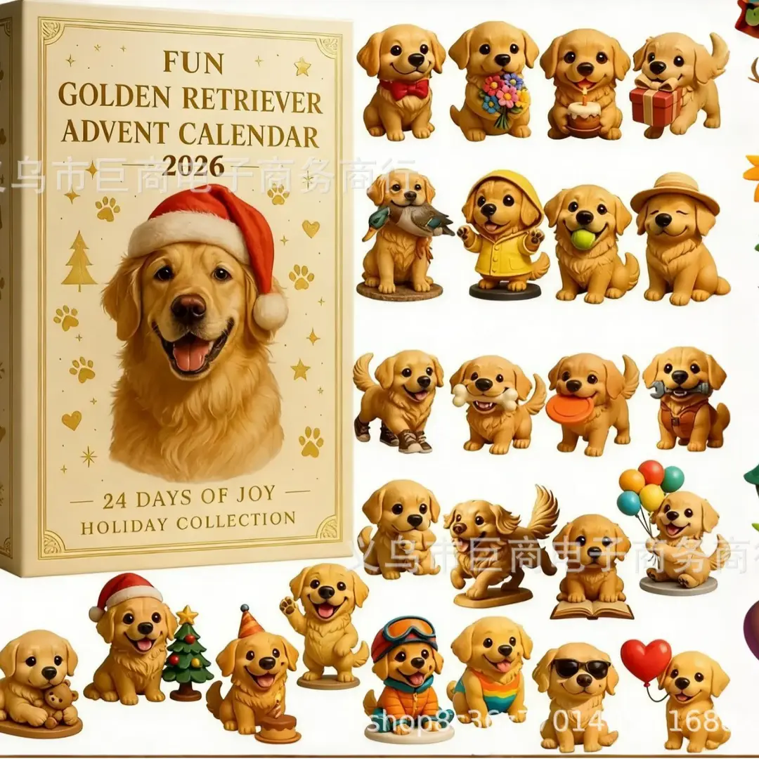 2026 Cross-Border Hot-Selling New Products Multi-Series Countdown Calendar Blind Box Decorative Flat Acrylic Pendant Gift