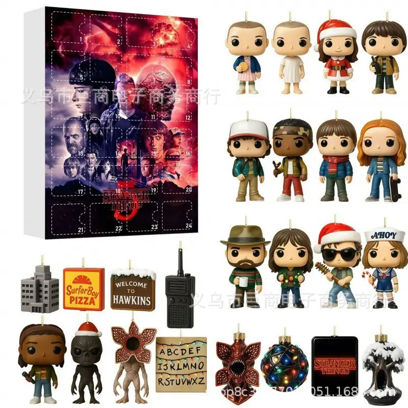 2026 Cross-Border Hot-Selling New Products Multi-Series Countdown Calendar Blind Box Decorative Flat Acrylic Pendant Gift