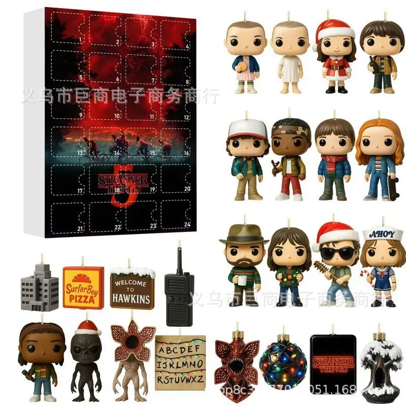 2026 Cross-Border Hot-Selling New Products Multi-Series Countdown Calendar Blind Box Decorative Flat Acrylic Pendant Gift