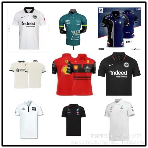 Fashionable New Style Versatile Racing and Off-Road Riding Clothing for Men, Short-Sleeved Polo Shirt, Comfortable, Wear-Resistant, Anti-Static