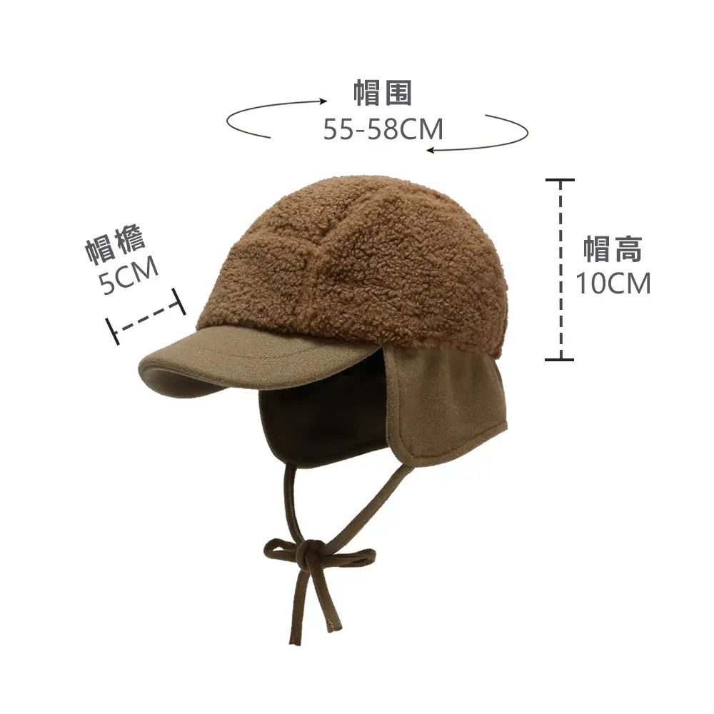 Winter Cycling Hat for Women Warm Windproof Black