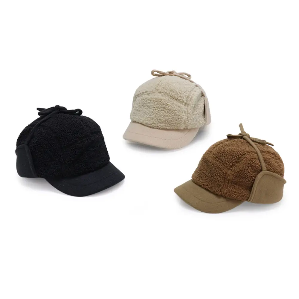 Winter Cycling Hat for Women Warm Windproof Black