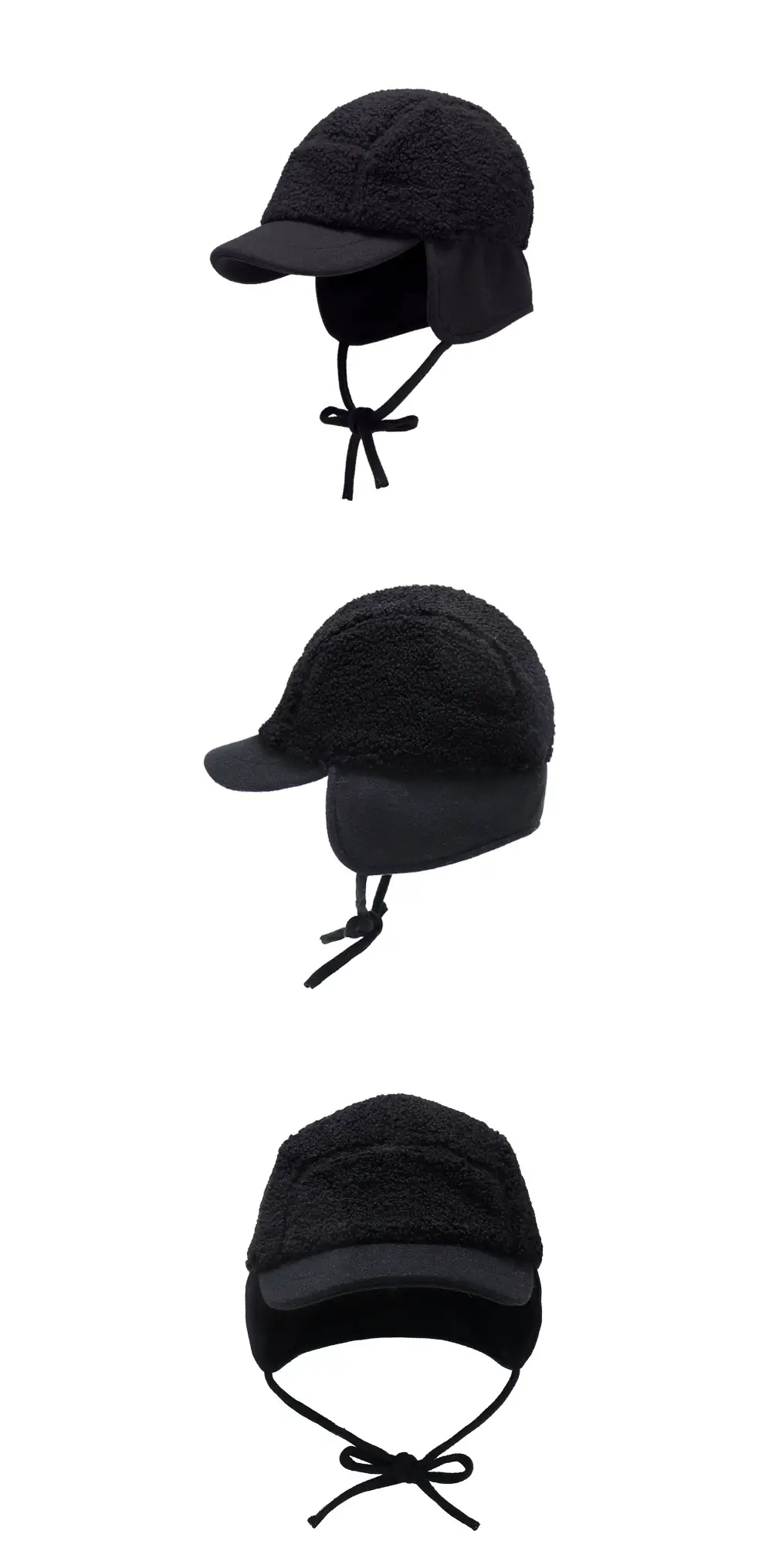 Winter Cycling Hat for Women Warm Windproof Black — feature 7