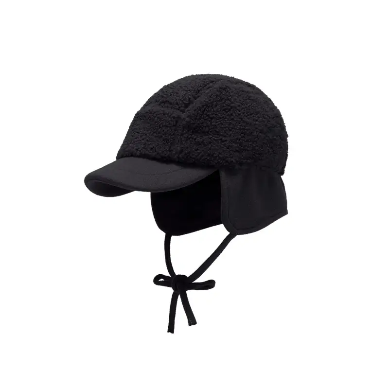 Winter Cycling Hat for Women Warm Windproof Black
