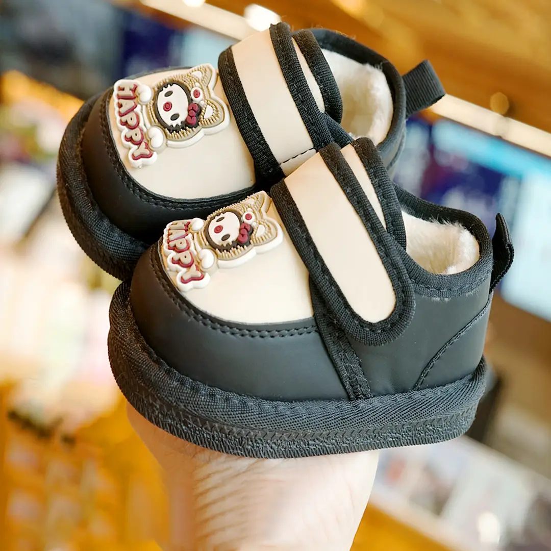 Toddler Shoes Winter Velvet Thickeneded Baby Shoes Soft Sole Non-Slip Beginner Baby Shoes 1-2 Years Old Snow Boots - Image 6