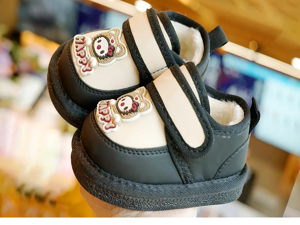 Toddler Shoes Winter Velvet Thickeneded Baby Shoes Soft Sole Non-Slip Beginner Baby Shoes 1-2 Years Old Snow Boots — feature 8