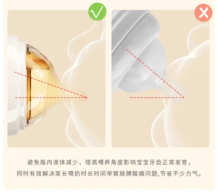 Newborn Baby Bottle Anti-Vomiting, Anti-Choking, Anti-Flatulence High Borosilicate Glass Bottle Source Factory Mother and Baby Wholesale — feature 7