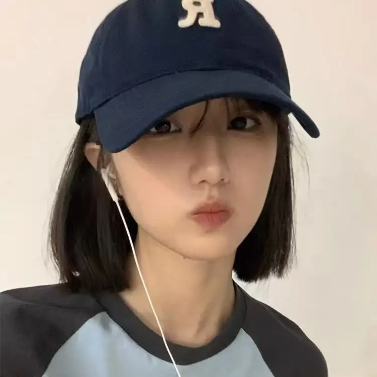 New Arrival Letter Embroidered Baseball Cap Black