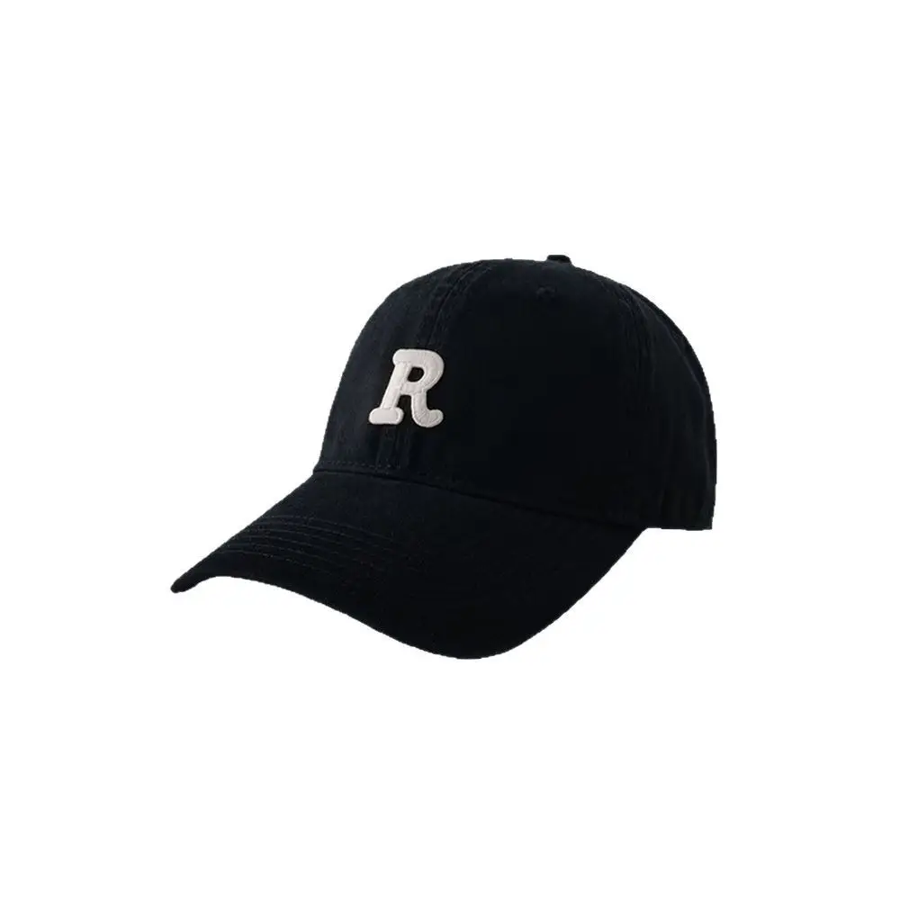New Arrival Letter Embroidered Baseball Cap Black