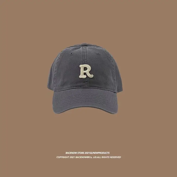 New Arrival Letter Embroidered Baseball Cap Black