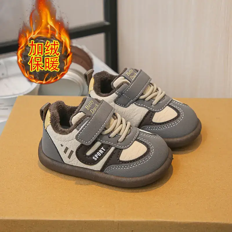 Winter Velvet Baby Shoes for Boys Girls Soft Non-Slip