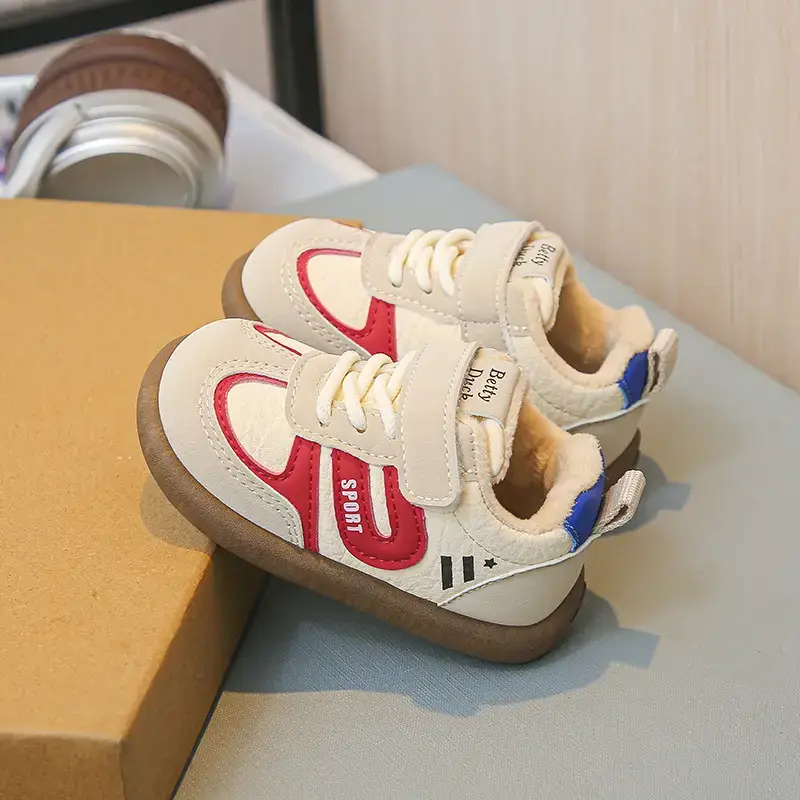 Winter Velvet Baby Shoes for Boys Girls Soft Non-Slip