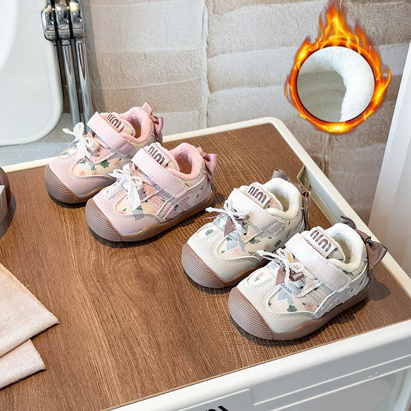 Autumn and Winter Baby Girl Toddler Shoes 0 to 1-3 Years Old Baby Shoes Soft Sole Girls Princess Shoes Autum Children's Shoes Functional Shoes - Image 4