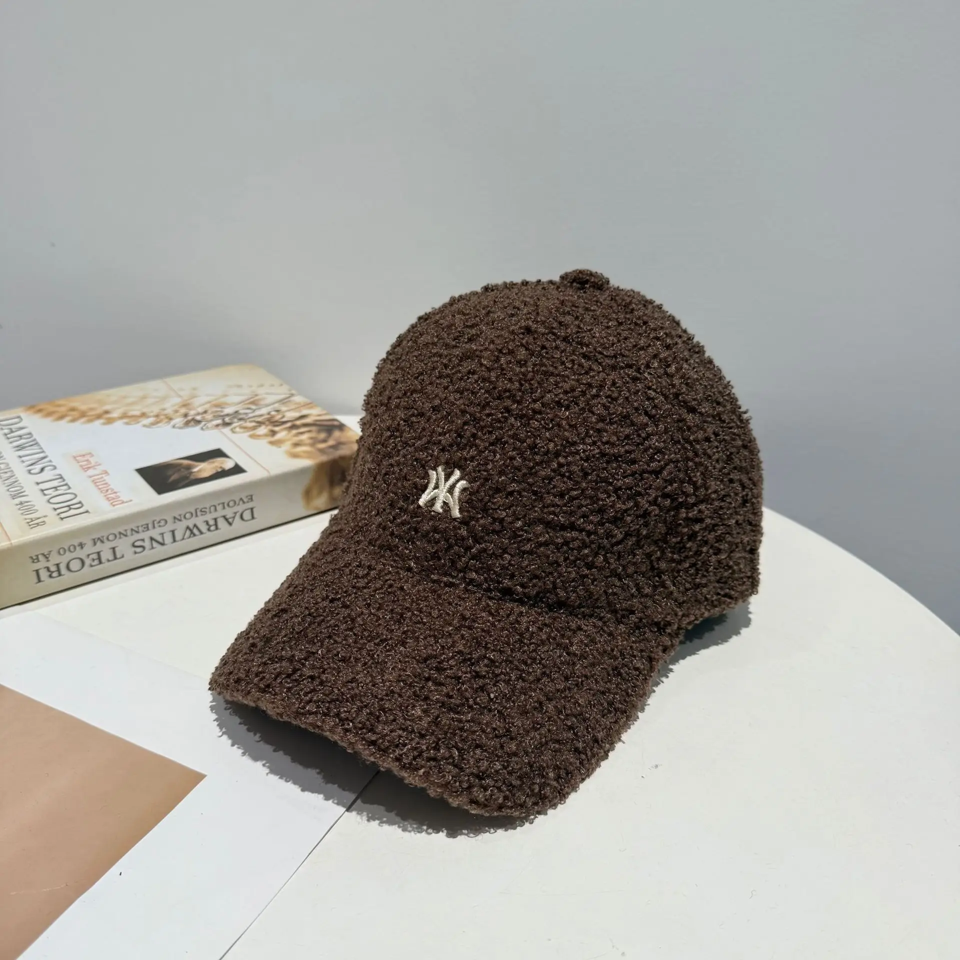 Korean Style Wool Cap Brown Winter Warm - Image 4