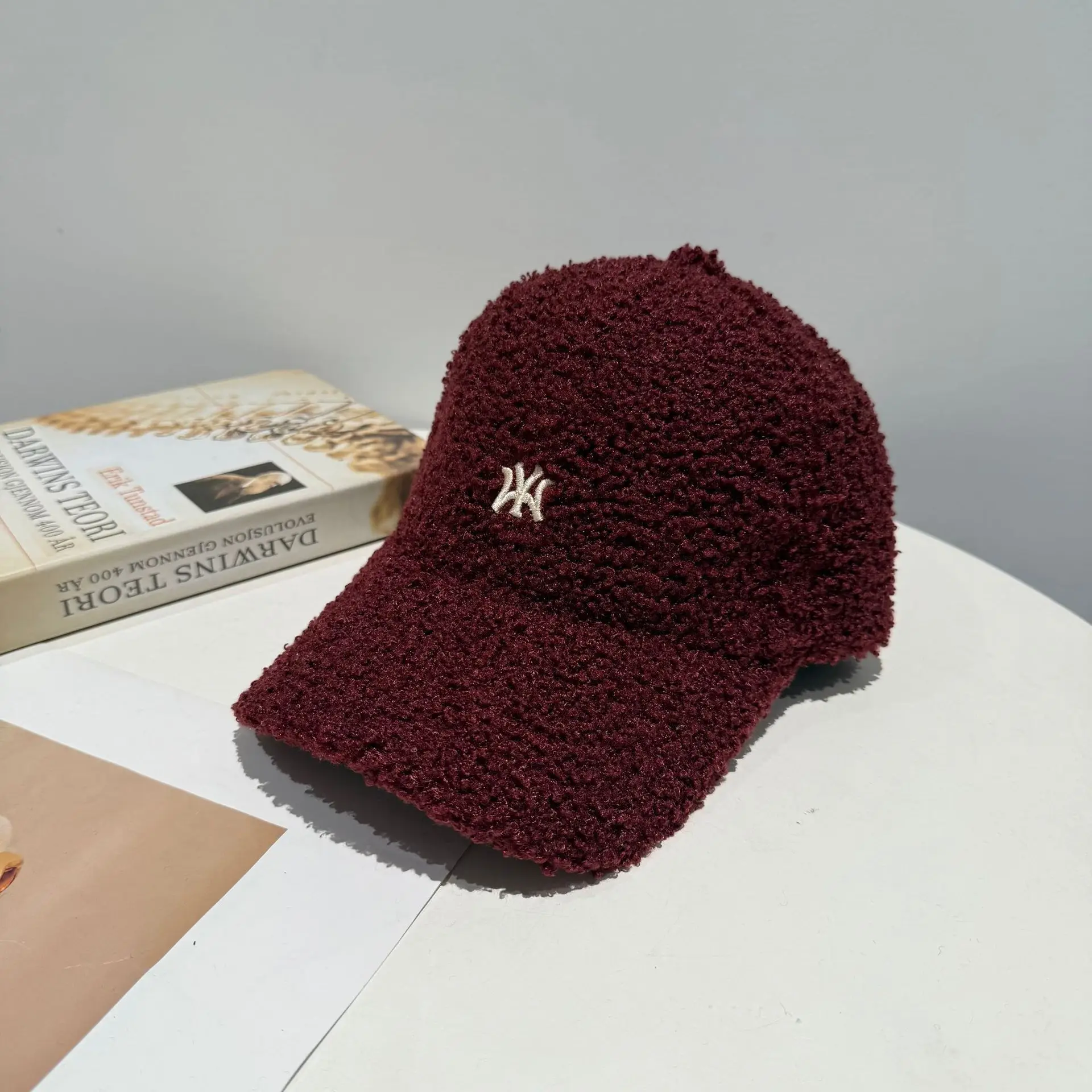 Korean Style Wool Cap Brown Winter Warm - Image 5