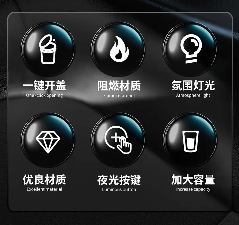 Car-Mounted Ashtray with Anti-Fly Ash, Multifunctional Automatic Lid Opening, Smoke Extinguishing, Ash Collection, Sealed, Portable, High-End Car Accessory — feature 2