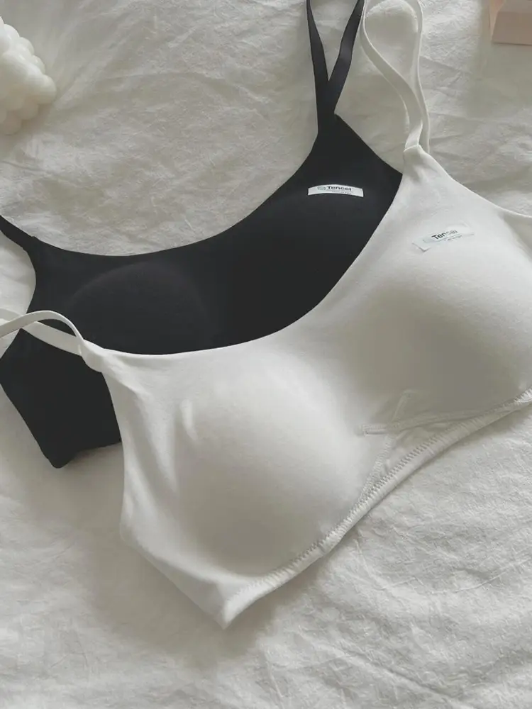 Zhiqumo Modal Round Breast One-Piece Seamless Intimates Women's Summer Thin Small Breast Push-Up Anti-Sagging Breathable Bra — feature 23