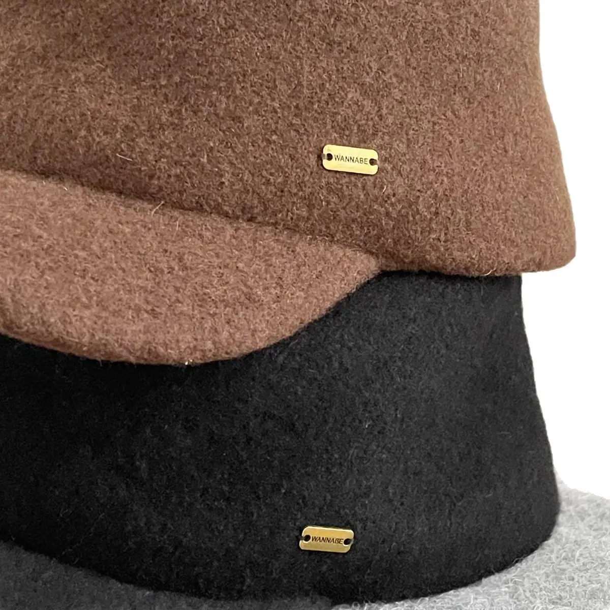 Women Wool Equestrian Hat Brown Black Winter Flat Top - Image 7