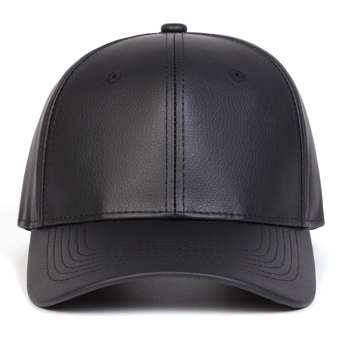 Black Leather Duckbill Cap for Women Winter — feature 2