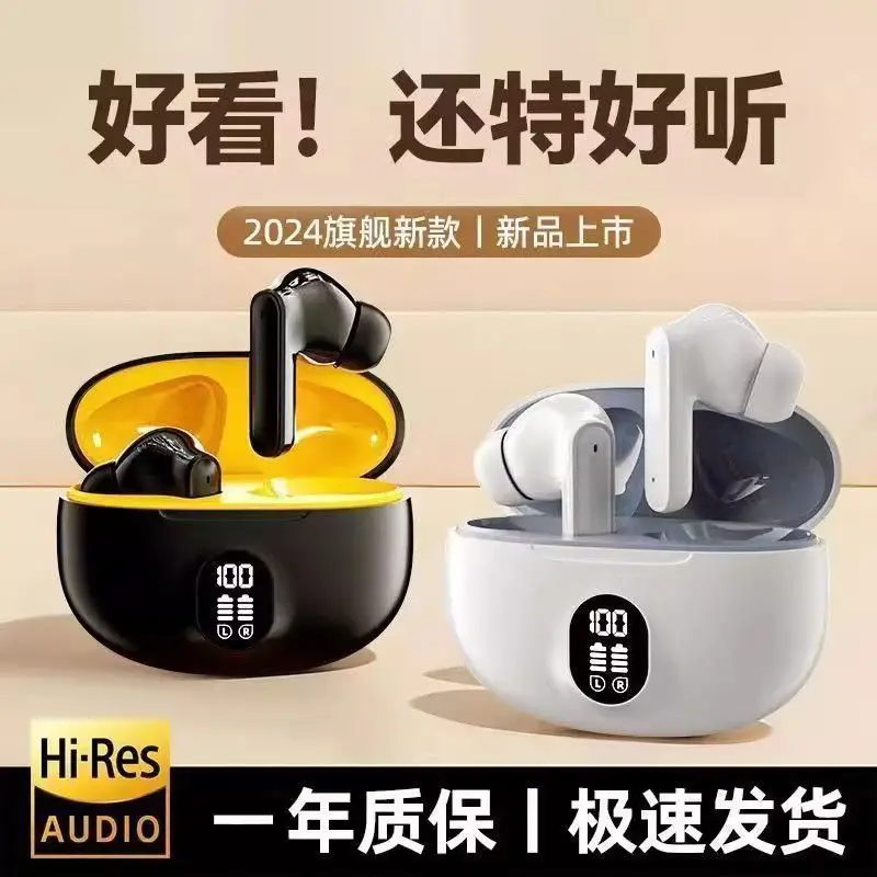 2025 New Semi-In-Ear Bluetooth Headset Wireless Dynamic Noise Reduction Bluetooth Headset Ultra-Long Battery Life Digital Display Bluetooth Headset