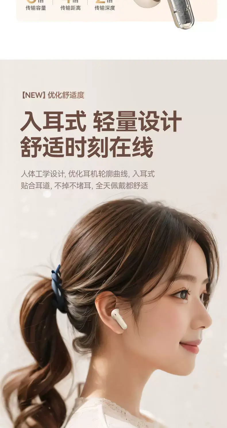 2025 New Semi-In-Ear Bluetooth Headset Wireless Dynamic Noise Reduction Bluetooth Headset Ultra-Long Battery Life Digital Display Bluetooth Headset — feature 3