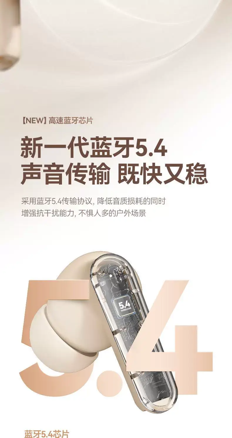 2025 New Semi-In-Ear Bluetooth Headset Wireless Dynamic Noise Reduction Bluetooth Headset Ultra-Long Battery Life Digital Display Bluetooth Headset — feature 5
