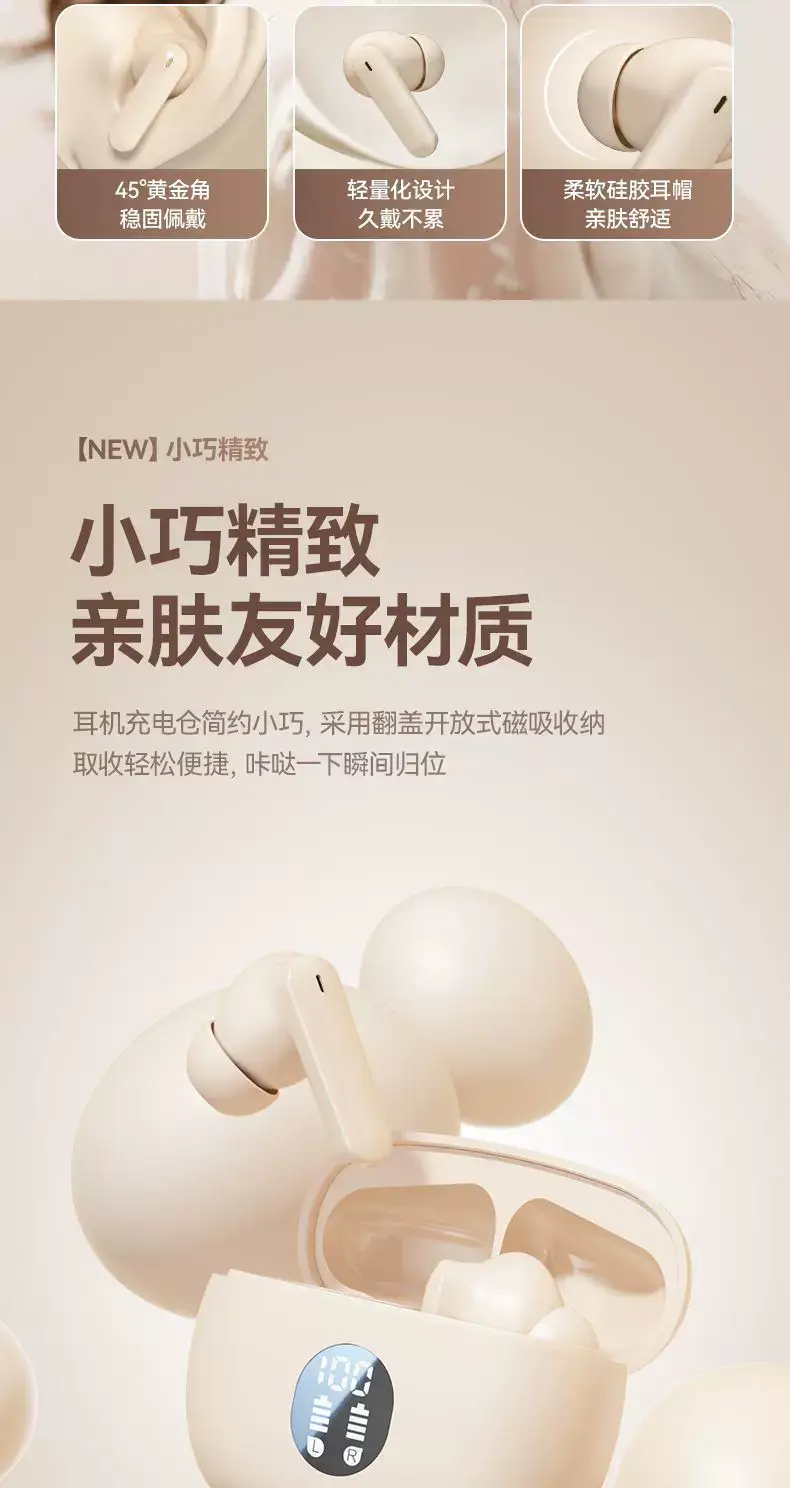 2025 New Semi-In-Ear Bluetooth Headset Wireless Dynamic Noise Reduction Bluetooth Headset Ultra-Long Battery Life Digital Display Bluetooth Headset — feature 6