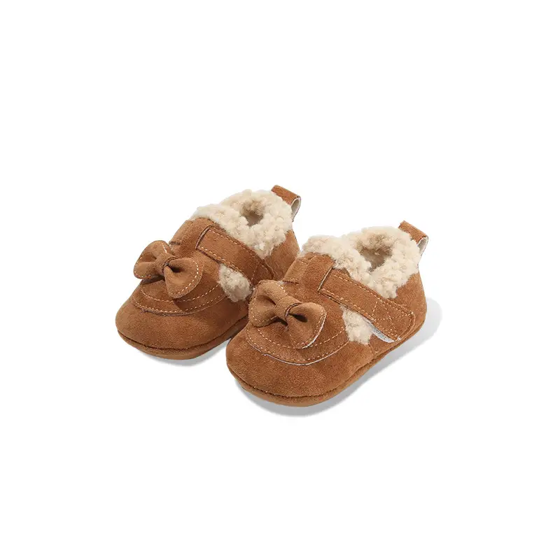 Winter Baby Shoes for Girls 0-6 Months Soft Fleece Lined